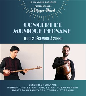 Affiche de Concert de musique persane | par Ensemble Tchakade