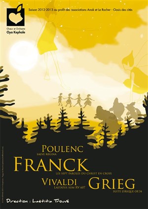 Affiche de Oya Kephale interprète Grieg, Poulenc, Franck et Vivaldi