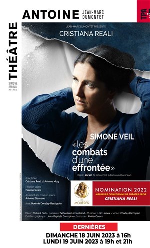 Affiche de Simone Veil : Les combats d'une effrontée | avec Cristiana Reali