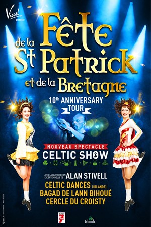 Affiche de Fête de la Saint Patrick et de la Bretagne