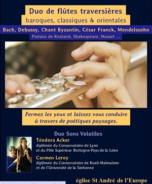 Affiche de Duo de flûtes traversières & Poésie