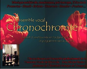Affiche de Quatuor Vocal Professionnel Chronochromie