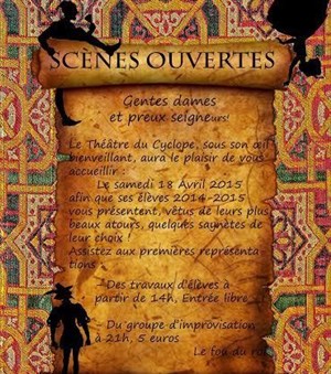 Affiche de Borgne to be alive : Improvisation théâtrale