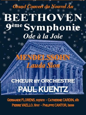 Affiche de Bonne année avec Beethoven et Mendelssohn