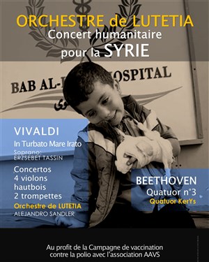 Affiche de L'Orchestre de Lutetia Vivaldi/Beethoven | Concert pour la Syrie