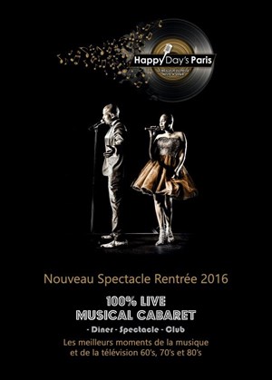 Affiche de Happy day's | Movies & Music show 60's-80's | Dîner-Spectacle-Soirée dansante