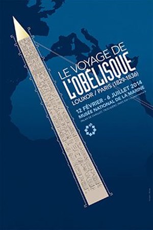 Affiche de Visite guidée : le voyage de l'obélisque Louxor - Paris | par Anne Ferrette