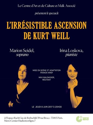 Affiche de L'Irrésistible ascension de Kurt Weill