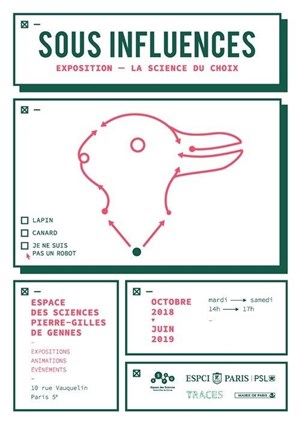Affiche de Exposition : Sous Influences, la Science du choix