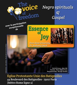 Affiche de The voice of freedom & the Essence of joy
