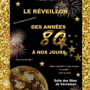 Affiche de Réveillon 2026 des années 80 à aujourd'hui