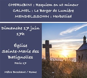 Affiche de Requiem de Cherubini : version Choeur & Piano