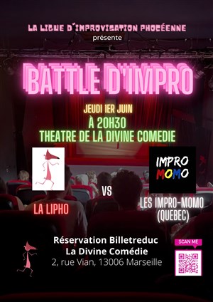 Affiche de Battle d'impro : la Lipho contre les Impro Momo