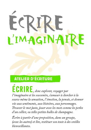 Affiche de Ateliers d'écriture du samedi