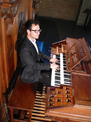 Affiche de Récital sur grand-orgue Aubertin | Par Jorris Sauquet
