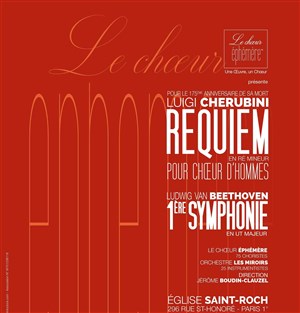 Affiche de Requiem en ré mineur pour voix d'hommes de Cherubini