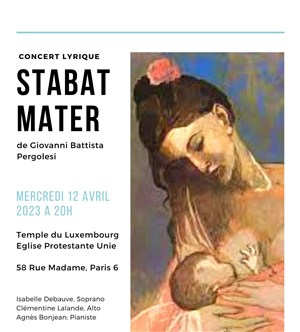 Affiche de Stabat Mater de Pergolèse | Concert Lyrique