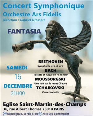 Affiche de Concert Symphonique orchestre Ars Fidelis | Fantasia