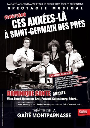 Affiche de Ces années là à Saint Germain des Près