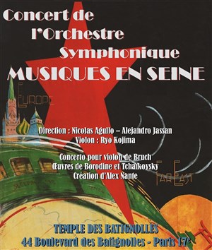 Affiche de Concerts de l'Orchestre symphonique amateur Musiques en Seine