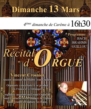 Affiche de Récital d'Orgue par Vincent Crosnier