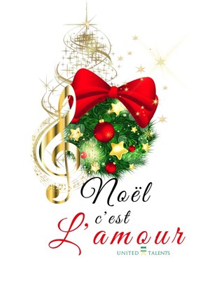 Affiche de Noël c'est l'amour