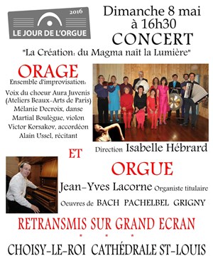 Affiche de Jour de l'Orgue - La Création