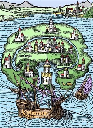 Affiche de Voyages des Utopiens de Thomas More | par Alain Plagne