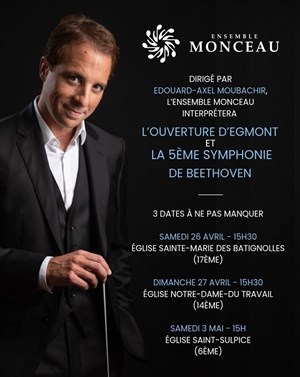 Affiche de Beethoven : Ouverture d'Egmont & Symphonie n°5