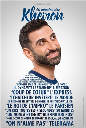 Affiche de Kheiron dans 60 minutes avec Kheiron