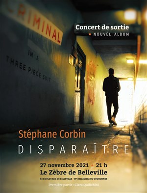 Affiche de Stéphane Corbin : Disparaître