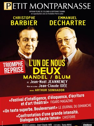 Affiche de L'un de nous deux | avec Christophe Barbier