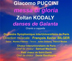 Affiche de Concert anniversaire du Choeur et de l'Orchestre Interuniversitaires