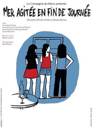 Affiche de Mer agitée en fin de journée