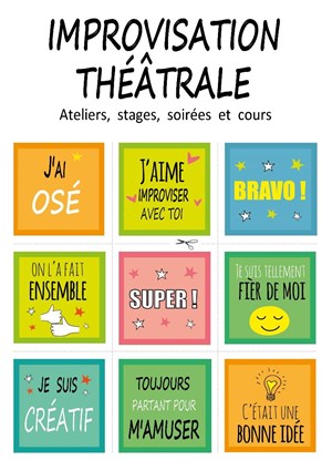 Affiche de Cours de théâtrale d'improvisation