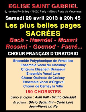 Affiche de LES PLUS BELLES PAGES SACRÉES