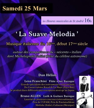 Affiche de Instruments rares en Concert : Flute baroque & Luth