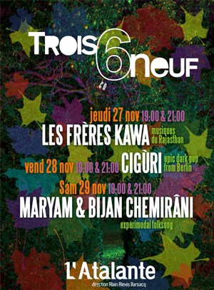 Affiche de Maryam Chemirani et Bijan Chemirani - expérimodal folksong