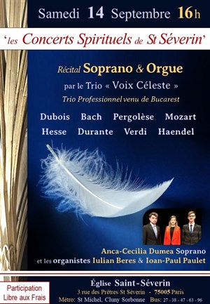 Affiche de Récital Soprano & Orgue