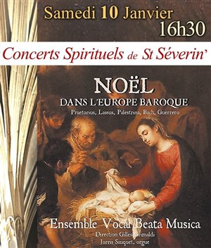 Affiche de Noël dans l'Europe Baroque | par l'Ensemble Vocal Beata Musica
