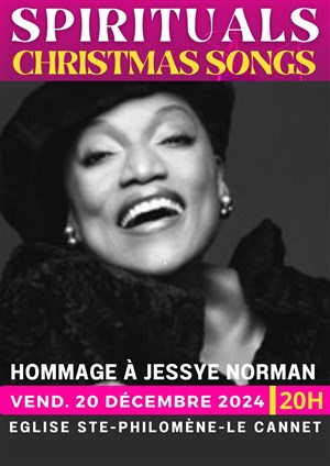 Affiche de Spitiruals and Christmas songs : Hommage à Jessye Normal