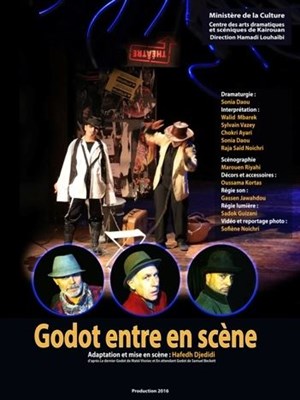 Affiche de Godot entre en scène | de Hafedh Djedidi
