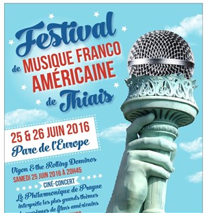 Affiche de Vigon & The Rolling Dominos | Festival de musique franco-américaine de Thiais 2016