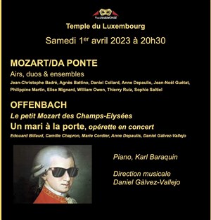 Affiche de Mozart + Offenbach