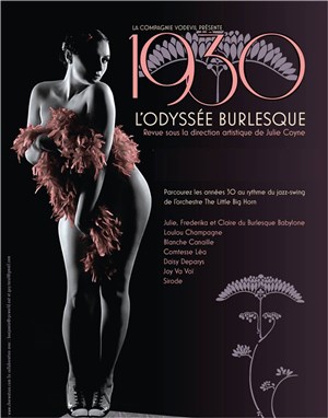 Affiche de 1930, l'Odyssée Burlesque