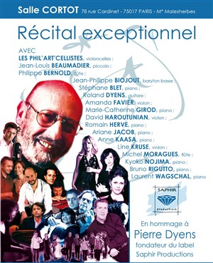 Affiche de Récital exceptionnel en hommage à Pierre Dyens
