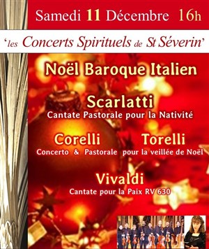 Affiche de Noël Baroque Italien à l'Eglise St Séverin