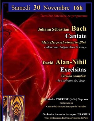 Affiche de Cantate 199 de Bach & Excelsitas de David Alan-Nihil