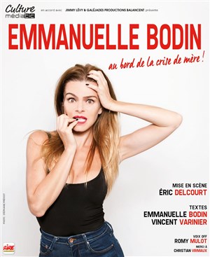 Affiche de Emmanuelle Bodin dans Au bord de la crise de mère !