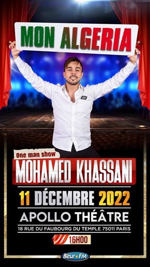 Affiche de Mohamed Khassani dans Mon Algeria